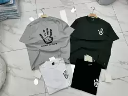 White "Hand of God" Graphic Crew-Neck T-Shirt